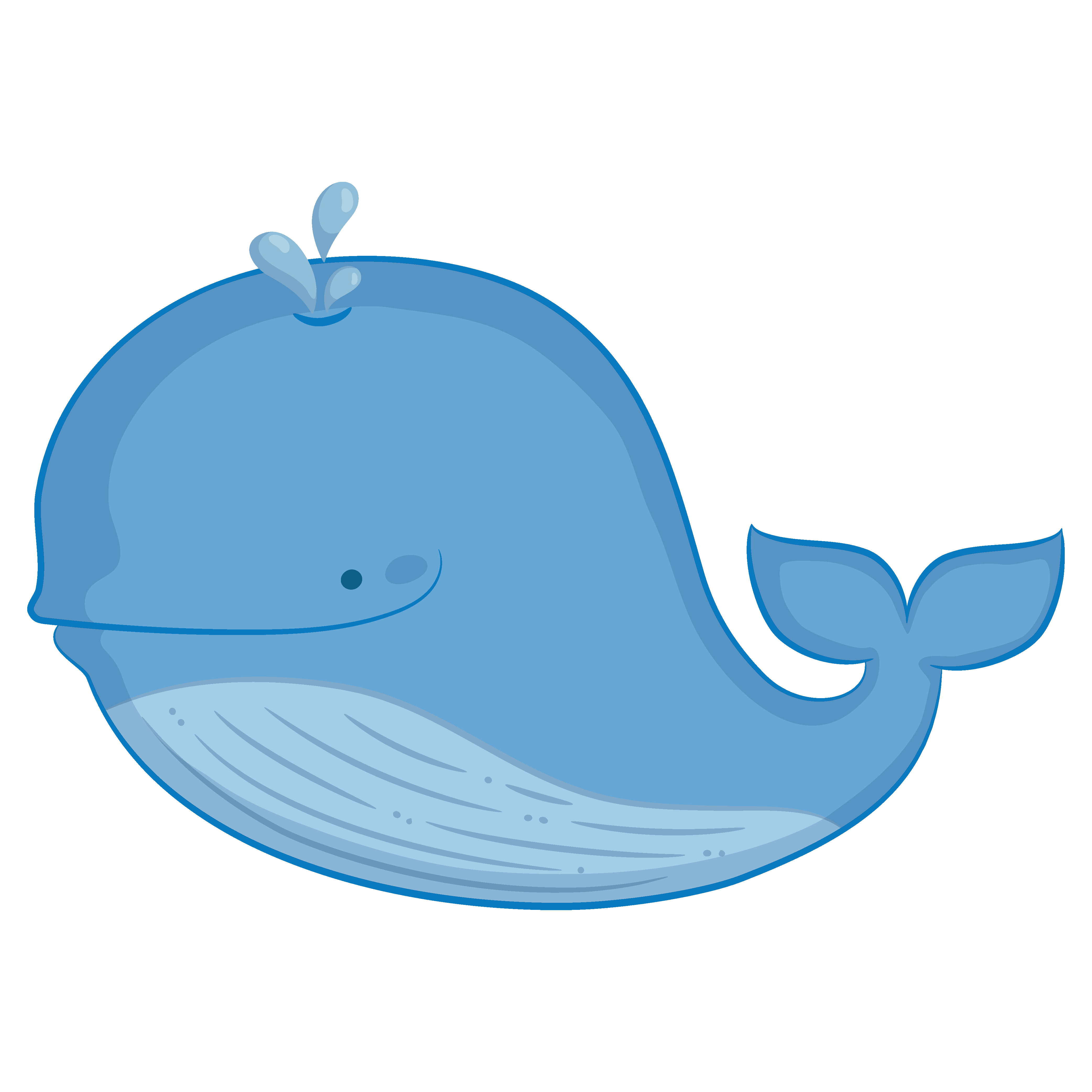 可爱卡通海洋生物鲸鱼素材免费下载 - 觅知网